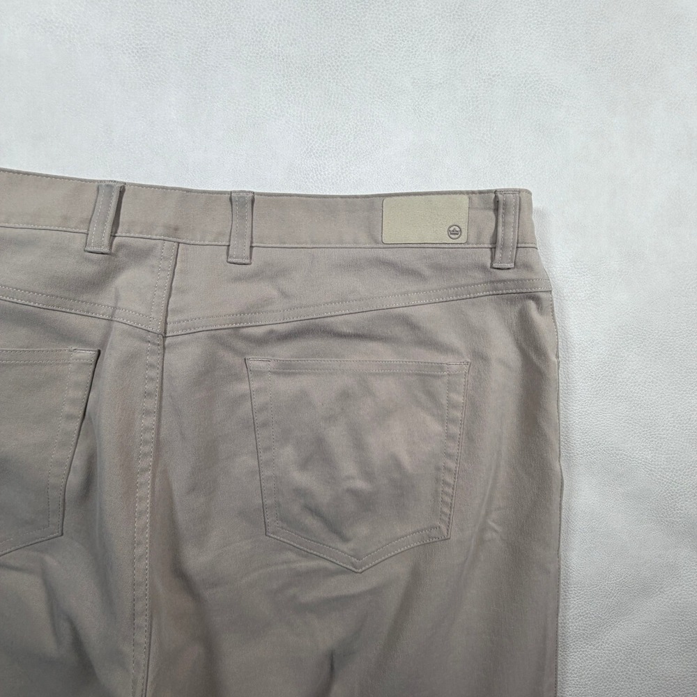 Peter Millar Mens 38x32 Performance Five Pocket Pants Golf Khaki Tan‎ Beige - Picture 10 of 12